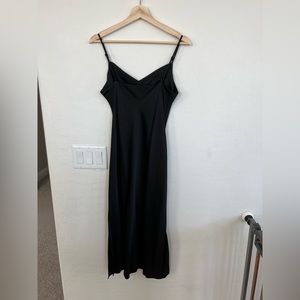 Black slip dress